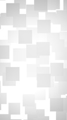 White abstract background. Misty backdrop with grey squares. 3D illustration