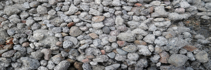 Grey construction granite gravel texture