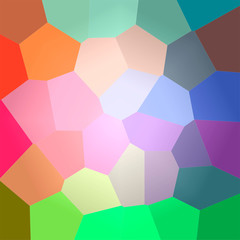 Illustration of abstract Green, Pink, Blue And Red Giant Hexagon Square background.