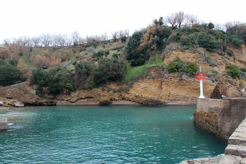atlantic littoral in biarritz (france) 