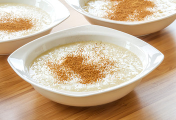 Vegan Mastic Gum Pudding Which Contains Soy Milk