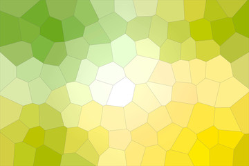 Yellow, green and white pastel Big Hexagon background illustration.