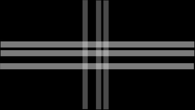 縦と横の半透明の数本のラインが近づいたり離れた地する霧が晴れるような透過動画アルファチャンネル