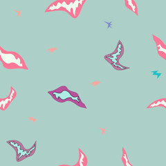 Brilliant lilac clouds