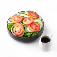 fresh salad with tomatos