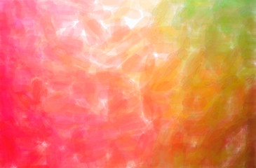 Abstract illustration of orange, pink, red Watercolor background