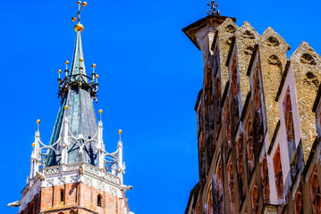 historic facades in Landshut - bavaria