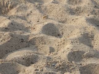 Sand am Strand naturbelassen