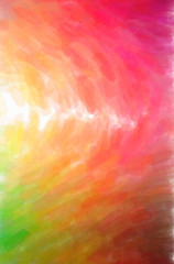 Abstract illustration of green, orange, pink, red, yellow Watercolor background