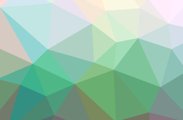 Obraz premium Illustration of abstract Green horizontal low poly background. Beautiful polygon design pattern.