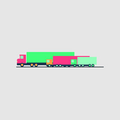 truck graphic element Illustration template design