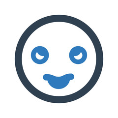 Smile emoticon icon