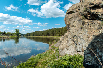 River and mountains