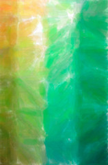 Abstract illustration of green, yellow Watercolor background