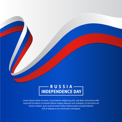 Russia Independence day background. 12th June Russian Day. Celebration Russia Independence day