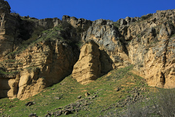 Azerbaijan. Beautiful mountains at sunset.