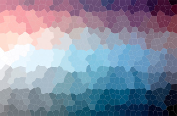 Abstract illustration of blue and purple Small Hexagon background