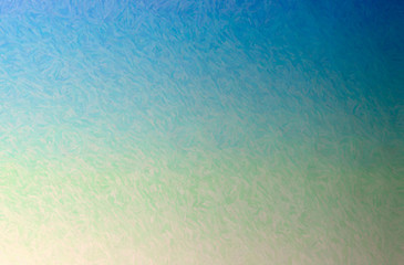 Illustration of abstract Blue And Green Impasto Horizontal background.