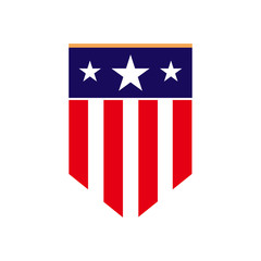 American flag hanging decorations design