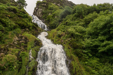 Fototapeta na wymiar Cascata di Assaranca, contea di Donegal, Irlanda