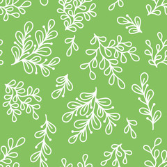 Seamless pattern with decorative floral background vector illustration