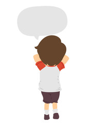 Kid Boy Hide And Seek Illustration