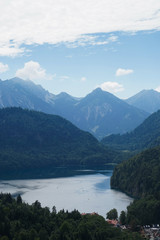 Cloud, Mountain and lake