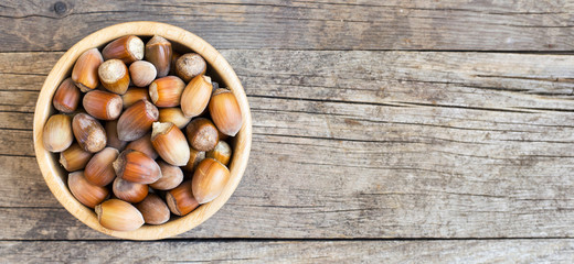 Healthy eating, natural antioxidant organic snack food, hazelnuts with vitamin e and minerals, web...