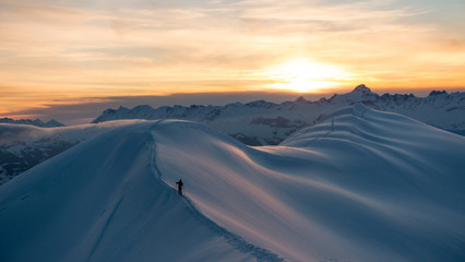 Fototapeta na wymiar Aiguillette des houches, mont blanc massif