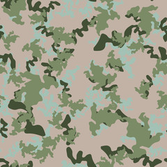 Field camouflage of various shades of grey and green colors