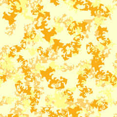 Desert camouflage of various shades of yellow and orange colors