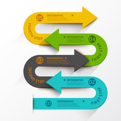 Information data design. Business Infographic elements. diagram with steps, parts or processes. Vector business template for presentation.