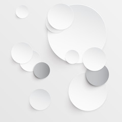 Abstract modern circle graphic elements vector background. Composition with geometric shape