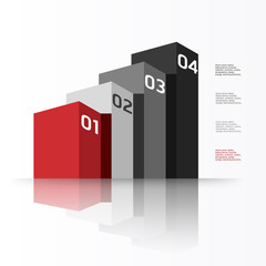 Modern infographic design template elements. Vector illustration for company and corporate business project and presentation.