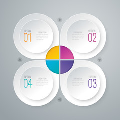 Modern infographic design template elements. Vector illustration for company and corporate business project and presentation.