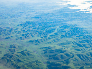 China, Peking, Über den Wolken von China