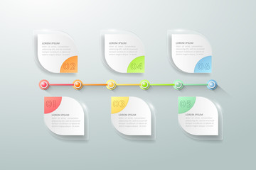 Business timeline workflow infographics. Information data design. Vector business template for presentation.