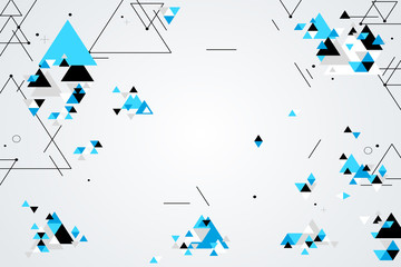 Abstract modern graphic elements vector background. Composition with geometric shape