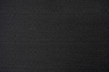 Black colored seamless linen texture background.