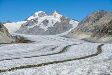 View towards Glacier Aletsch (Aletschgletscher) area