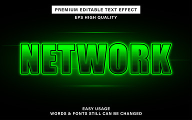 network text effect