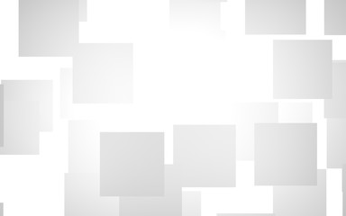 White abstract background. Misty backdrop with grey squares. 3D illustration