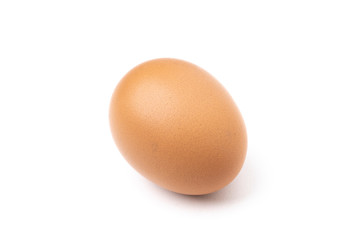 
Chicken eggs on a white background