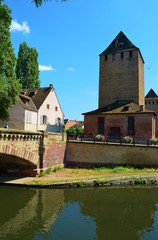 Fototapeta premium ancient architecture of Strasbourg in France