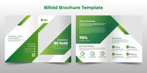 Creative Corporate & Business Bifold Flyer Brochure Template Design, abstract business bifold brochure, vector brochure template design. Brochure design, cover, annual report, poster, flyer