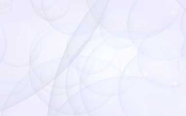 Abstract white background. Backdrop with light transparent bubbles. 3D illustration