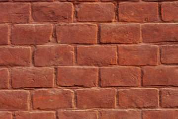 Texture painted dark brown brick wall