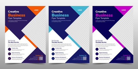 Creative Corporate & Business Flyer Brochure Template Design, abstract business flyer, vector template design. Brochure design, cover, annual report, poster, flyer