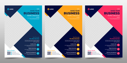 Creative Corporate & Business Flyer Brochure Template Design, abstract business flyer, vector template design. Brochure design, cover, annual report, poster, flyer