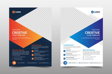 Creative Corporate & Business Flyer Brochure Template Design, abstract business flyer, vector template design. Brochure design, cover, annual report, poster, flyer